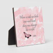 Ändern des Weltbuddha-Zitats Fotoplatte (Vorderseite)