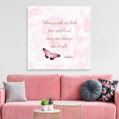 Ändern des Weltbuddha-Zitats Leinwanddruck (Insitu (Wohnzimmer))