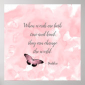 Ändern des Weltbuddha-Zitats Poster (Vorne)