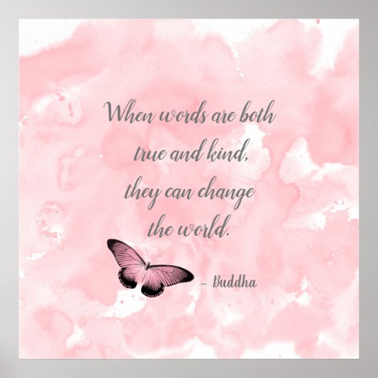 Ändern des Weltbuddha-Zitats Poster (Vorne)