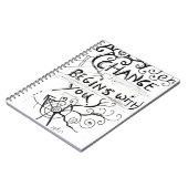 Ändern fängt bei Ihnen an Notizblock (Linke Seite)