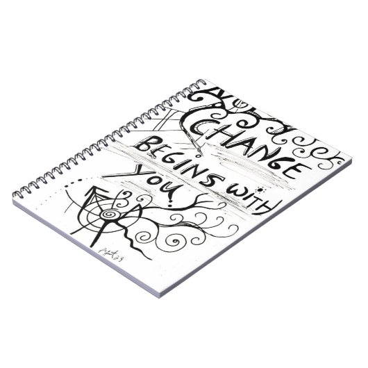 Ändern fängt bei Ihnen an Notizblock (Linke Seite)