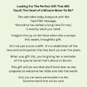 Ändern Oma Name hat lange auf mich gewartet Baby Strampler