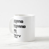 Ändern Sie ALLE Name Datum Jahr Legende Husband Va Kaffeetasse (Vorderseite Links)