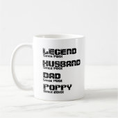 Ändern Sie ALLE Name Datum Jahr Legende Husband Va Kaffeetasse (Links)