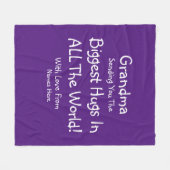 Ändern Sie ALLE TEXT Großartige Schläge in der Wel Fleecedecke (Vorderseite (Horizontal))