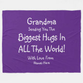 Ändern Sie ALLE TEXT Großartige Schläge in der Wel Fleecedecke (Vorderseite (Horizontal))