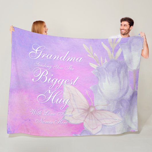 Ändern Sie ALLE TEXT Großer Umarmung senden für Ma Fleecedecke (Beispiel)