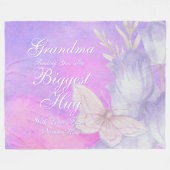 Ändern Sie ALLE TEXT Großer Umarmung senden für Ma Fleecedecke (Vorderseite (Horizontal))