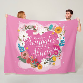 Ändern Sie ALLE Text Name reserviert Snuggles Abue Fleecedecke