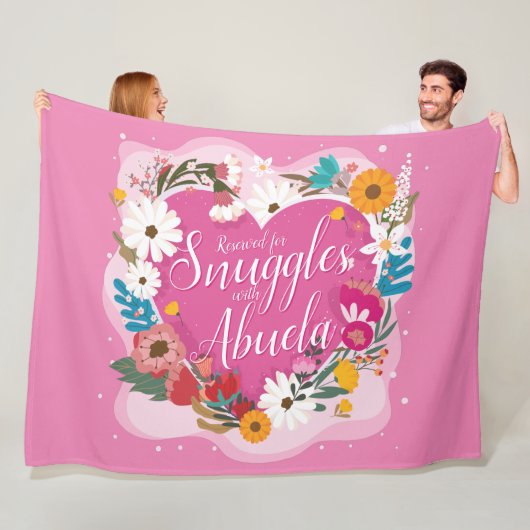 Ändern Sie ALLE Text Name reserviert Snuggles Abue Fleecedecke (Beispiel)