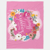 Ändern Sie ALLE Text Name reserviert Snuggles Abue Fleecedecke (Vorderseite)