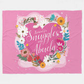 Ändern Sie ALLE Text Name reserviert Snuggles Abue Fleecedecke (Vorderseite (Horizontal))