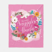 Ändern Sie ALLE Text Name reserviert Snuggles Abue Fleecedecke (Vorderseite)