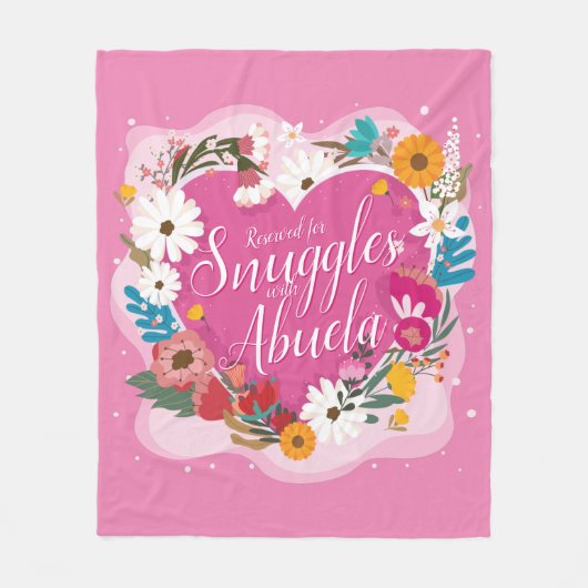 Ändern Sie ALLE Text Name reserviert Snuggles Abue Fleecedecke (Vorderseite)