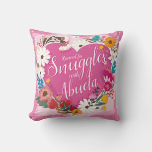 Ändern Sie ALLE Text Name reserviert Snuggles Abue Kissen