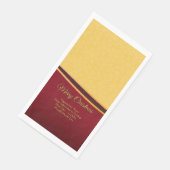 Ändern Sie ALLE Text Organisation Weihnachts-Abend Serviette (Ecke)