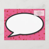 Ändern Sie das Comic "Zurückgestellt Spaß" Ankündigungspostkarte (Rückseite)