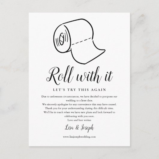 Ändern Sie das Datum, an dem das abgeschlossene Fo Ankündigungspostkarte (Vorderseite)