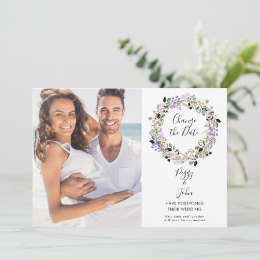 Ändern Sie das Datum, an dem das abgeschlossene Fo Save The Date (Stehend Vorderseite)