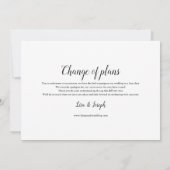 Ändern Sie das Datum, an dem der gestoppte Ereigni Einladung (Rückseite)