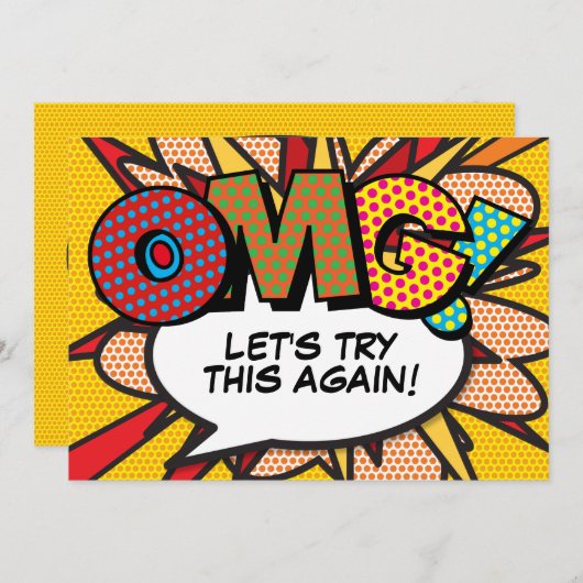 Ändern Sie das Datum, an dem der neue Plan Moderne Einladung (Vorne/Hinten)