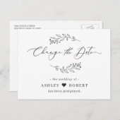 Ändern Sie das Datum, an dem die einfachen, handge Postkarte (Vorne/Hinten)