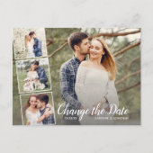 Ändern Sie das Datum, an dem die Hochzeit 4 versch Postkarte (Vorderseite)