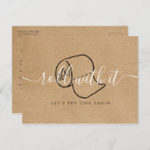 Ändern Sie das Datum, an dem die Rustikal abgesagt Postkarte (Vorne/Hinten)