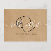 Ändern Sie das Datum, an dem die Rustikal abgesagt Postkarte (Vorderseite)