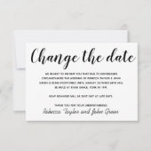 Ändern Sie das Datum, an dem die Wedding Simple Fo (Vorderseite)