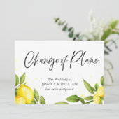 Ändern Sie das Datum, an dem die Zitronengrüne ver Einladung (Stehend Vorderseite)