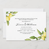 Ändern Sie das Datum, an dem die Zitronengrüne ver Einladung (Rückseite)