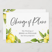 Ändern Sie das Datum, an dem die Zitronengrüne ver Einladung (Vorne/Hinten)