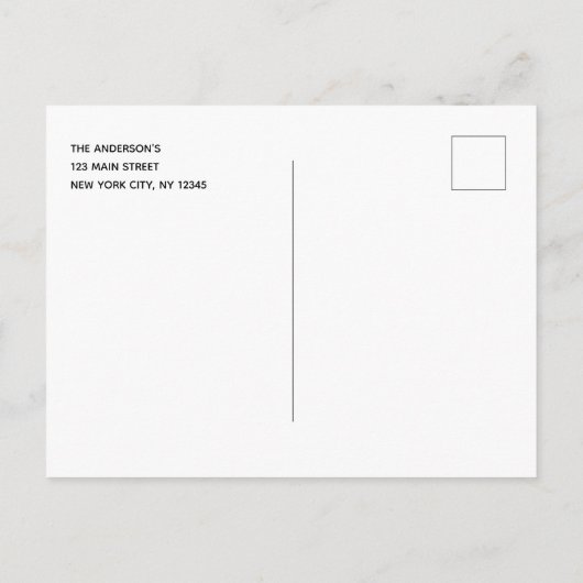 Ändern Sie das Datum, an dem Eukalyptus Greenery v Ankündigungspostkarte (Rückseite)