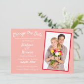 Ändern Sie das Datum, an dem Foto hochgezinkt hinz Save The Date (Stehend Vorderseite)