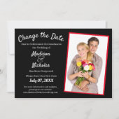 Ändern Sie das Datum, an dem Foto Hochzeit verscho Save The Date (Vorderseite)