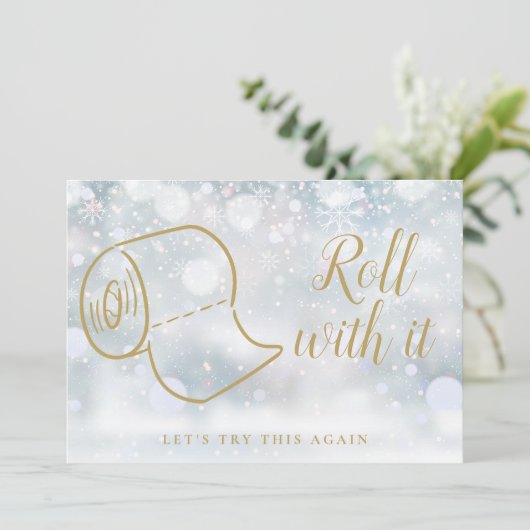 Ändern Sie das Datum, an dem Update Winter abgebro Save The Date (Stehend Vorderseite)