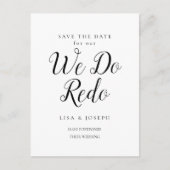 Ändern Sie das Datum, an dem wir das Foto zurückge Ankündigungspostkarte (Vorderseite)