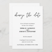 Ändern Sie das Datum der Hochzeitsankündigung Save The Date (Vorne/Hinten)