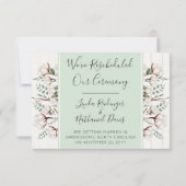 Ändern Sie das Datum der rustikalen Südhochzeitfot Einladung (Rückseite)