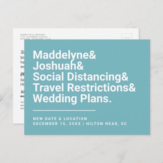 Ändern Sie das Datum der sonnigen Ampere und der t Postkarte (Vorne/Hinten)