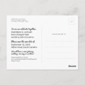 Ändern Sie das Datum der sonnigen Ampere und der t Postkarte (Rückseite)