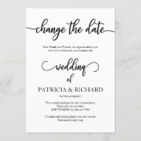 Ändern Sie das Datum der verspäteten Hochzeit