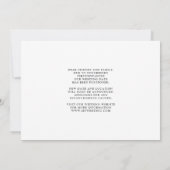 Ändern Sie das Datum des modernen Fotos der weißen Save The Date (Rückseite)