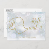 Ändern Sie das Datum des neuen Plan Feierlichkeite Ankündigungspostkarte (Vorne/Hinten)