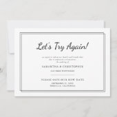 Ändern Sie das Datum Hochzeit Lassen Sie uns noch Ankündigung (Vorderseite)