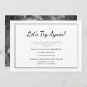 Ändern Sie das Datum Hochzeit Lassen Sie uns noch  Ankündigung (Vorne/Hinten)