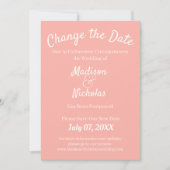 Ändern Sie das Datum Hochzeit verschoben Minimalis Save The Date (Vorderseite)