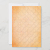 Ändern Sie das Datum Hochzeit verschoben Orangen P Save The Date (Rückseite)